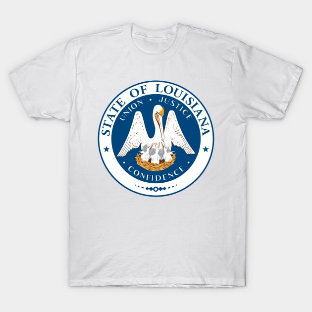 Seal of Louisiana T-Shirt by Flags of the World